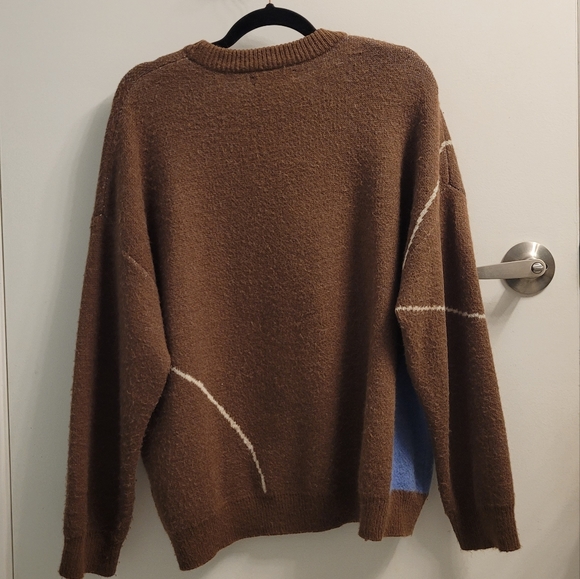OAK + FORT abstract sweater; size S. - Picture 2 of 3
